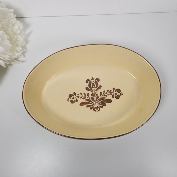 Vintage Pfaltzgraff Village Oval Stoneware Serving Bowl 10"- Casserole Dish #241 - Picture 1 of 8
